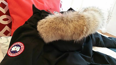 Pre-owned Label Concept Brand Red  Edition Black Canada Goose Victoria Lg Parka Jacket