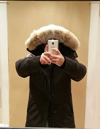 Pre-owned Canada Goose Brand Discontinued "red Label" Edition Black  Chateau Xl Parka