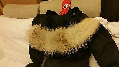 Pre-owned Label Edition Brand Red  Black Canada Goose Victoria Small Parka Jacket