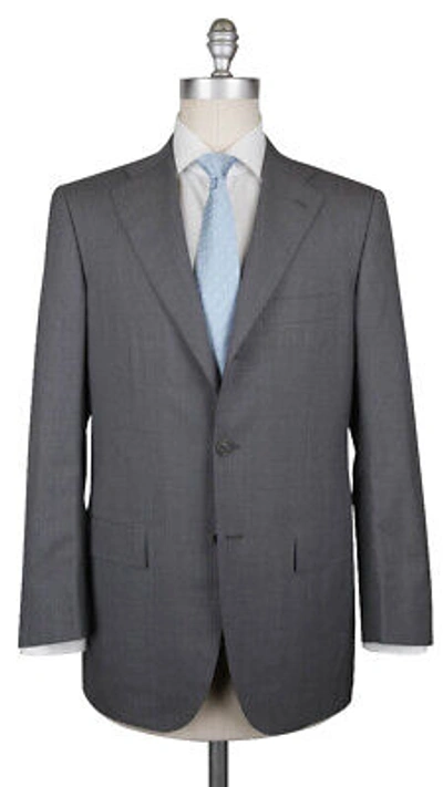 Pre-owned Kiton $6900  Gray Wool Melange Suit - (337)