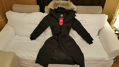 Pre-owned Label Edition Red  100% Lady Navy Blue Canada Goose Mystique Lg Parka Jacket