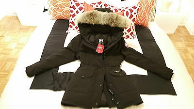 Pre-owned Label Edition Brand Red  Black Canada Goose Trillium Small Parka Jacket