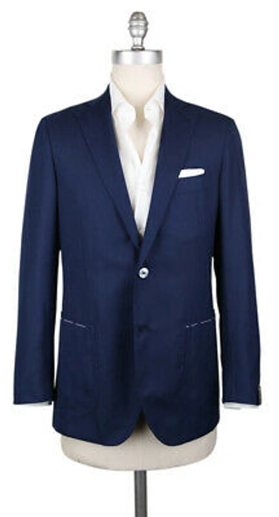 Pre-owned Principe D'eleganza $4200  Dark Blue Solid Sportcoat - (pe103171)
