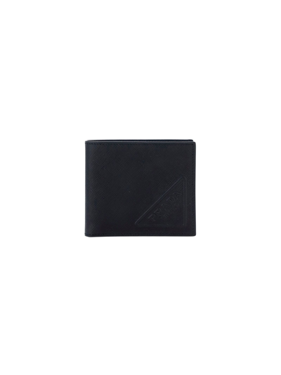 Prada Men's  Black Other Materials Wallet