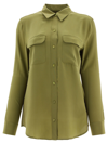 Equipment Womens Green Other Materials Shirt