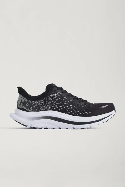 Hoka One One Clifton 8 Rubber-trimmed Mesh Running Trainers In Black/white