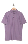 Travismathew Excursion Knit Polo In Heather Winetasting