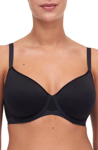 Chantelle Lingerie Pure Light Underwire Convertible Spacer Bra In Black-11
