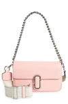 Marc Jacobs Pink The J Marc Leather Shoulder Bag In Quartz Pink
