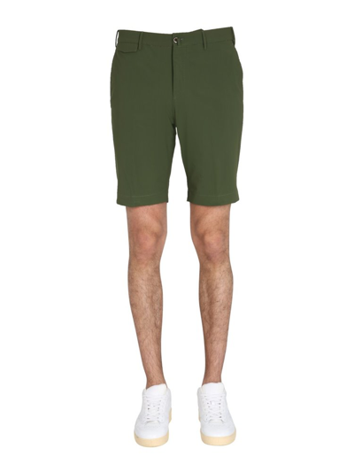 Pt Torino Regular Fit Bermuda Shorts In Green