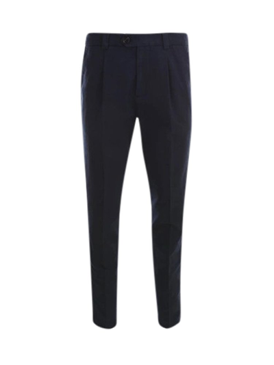 Brunello Cucinelli Slim Fit Chino Trousers In Navy_blue