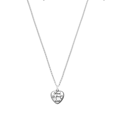 Gucci Blind For Love  Necklace In Silver In Silver-tone