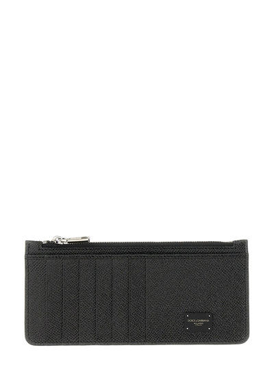 Dolce & Gabbana Credit Card Holder In Black