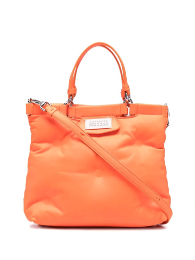 Maison Margiela Glam Slam Top-handle Tote In Orange