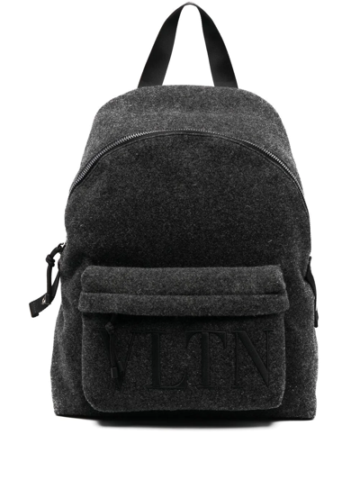 Valentino Garavani Adjustable-strap Backpack In Grey