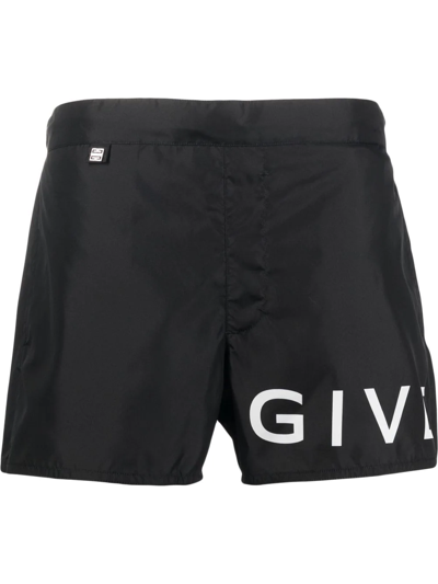 Givenchy Logo-embroidered Swim Shorts In Multicolor