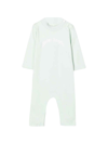 Palm Angels Blue Romper Baby Boy In Azzurro