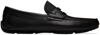 Ferragamo Newton Leather Moccasins In Nero || Nero || Nero