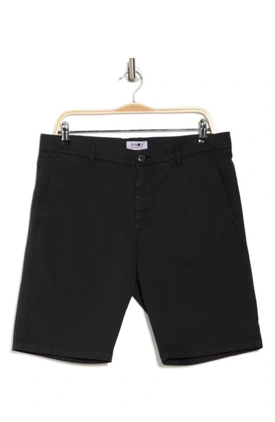 Nn07 Crown Stretch-cotton Shorts In Black