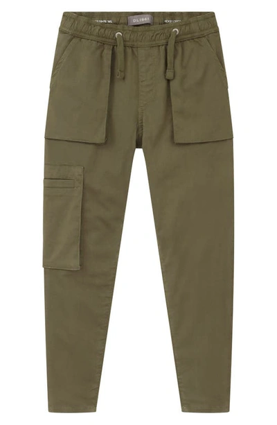 Dl1961 Kids' Cargo Jogger Pants In Army Green Dl Ultimate Knit