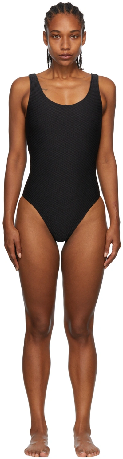 Anine Bing Black Jace One Piece Swimsuit