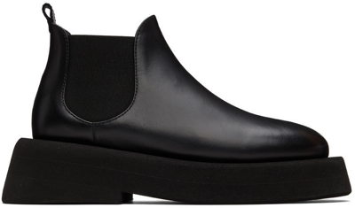 Marsèll Black Gommellone Chelsea Boots In 666 Black