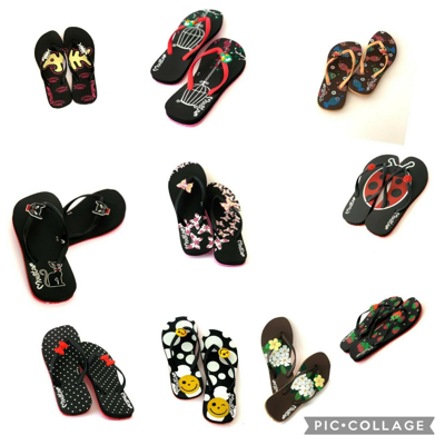 Pre-owned Havaianas Mix Star Slim Women's Flip Flops, Wholesale Size 3-4-5-6