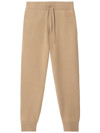Burberry Monogram Motif Wool Cashmere Blend Jogging Pants In Neutrals