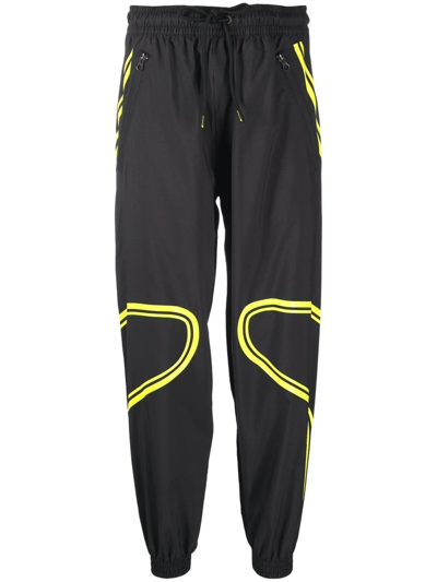 Adidas By Stella Mccartney Colour-block Tracksuit Bottoms In Black