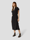 Equipment Karina Silk Midi-dress In True Black