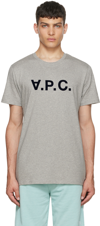 APC GRAY COTTON T-SHIRT