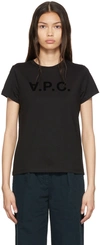 Apc Logo-print Short Sleeve T-shirt In Black