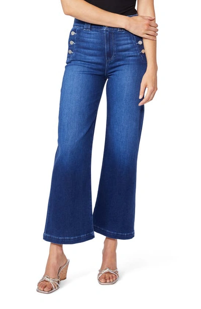 Paige Aubrey High Rise Ankle Wide Leg Jeans In Julissa