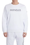 MONCLER EMBROIDERED STRIKE OUT COTTON SWEATSHIRT