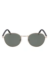 Converse North End 51mm Round Sunglasses In Satin Gold