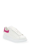 Alexander Mcqueen Oversize Sneaker In White/ Printers Pink