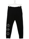 Dsquared2 Logo-print Cotton Track Pants In Black