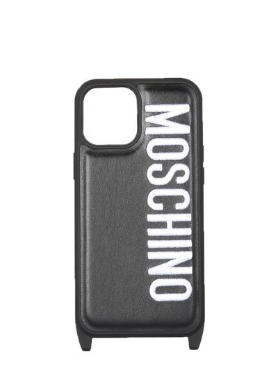 Moschino Iphone 12 Pro Max Cover In Black