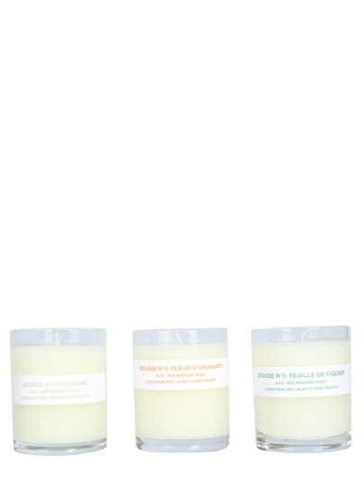 A.p.c. N ° 1, N ° 4, N ° 5 Pack Of Small Candles In Multicolour
