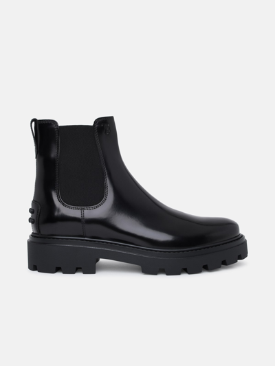 Tod's Chunky-sole Chelsea Boots In Black