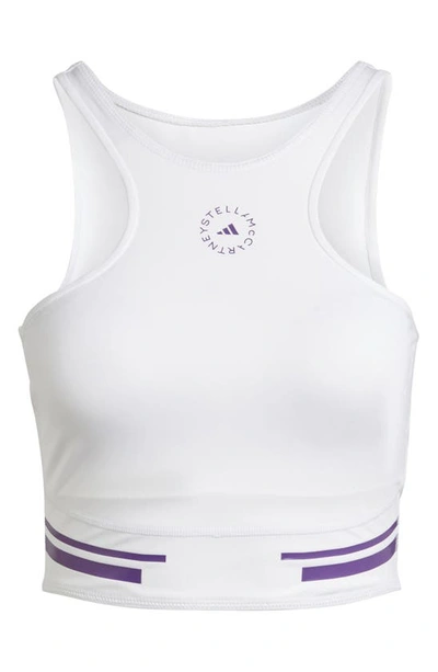 Adidas By Stella Mccartney Tpa Longline Sports Bra In White