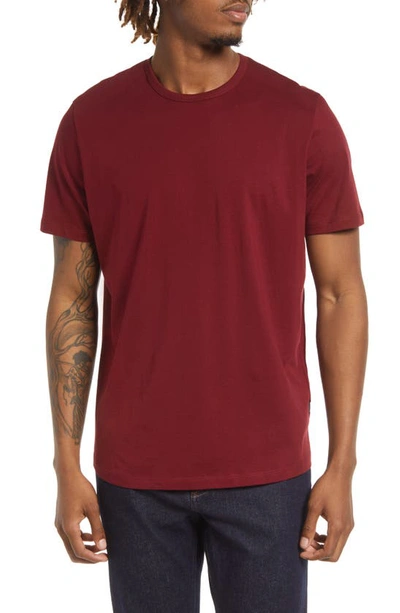 Live Live Crewneck Pima Cotton T-shirt In Queens Merlot