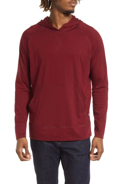 Live Live Pima Cotton Hoodie In Queens Merlot