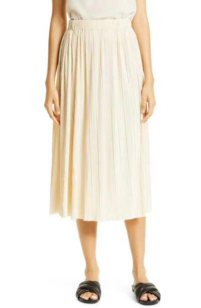Samsoe & Samsoe Uma Pleated Midi Skirt In Angora