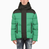 Dsquared2 Zip-pockets Hooded Padded Jacket In Green