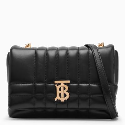 Burberry Lola Mini Satchel Bag In Black Quilted Leather