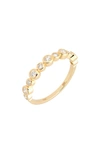 Bony Levy Monaco Alternating Diamond Ring In 18k Yellow Gold