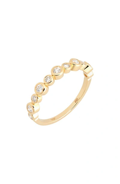 Bony Levy Monaco Alternating Diamond Ring In 18k Yellow Gold