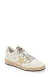 Golden Goose Stardan Leather And Fabric Low-top Sneakers For Women In Milk/ Gold