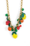 Lele Sadoughi Women's Fruit Salad 14k-gold-plated, Resin, & Enamel Necklace In Fruit Salad